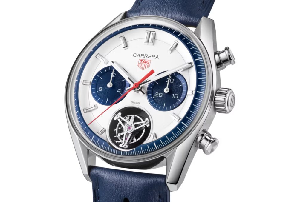 TAG Heuer Releases the Blue-Panda-Dial Carrera Chronograph Tourbillon